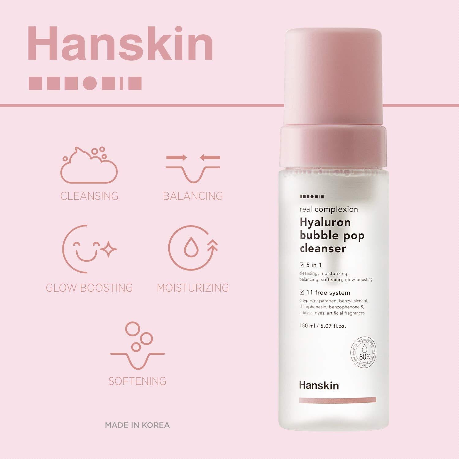 Limpiador Espumoso Hanskin Bubble Pop 150ml - Hidratante Diario