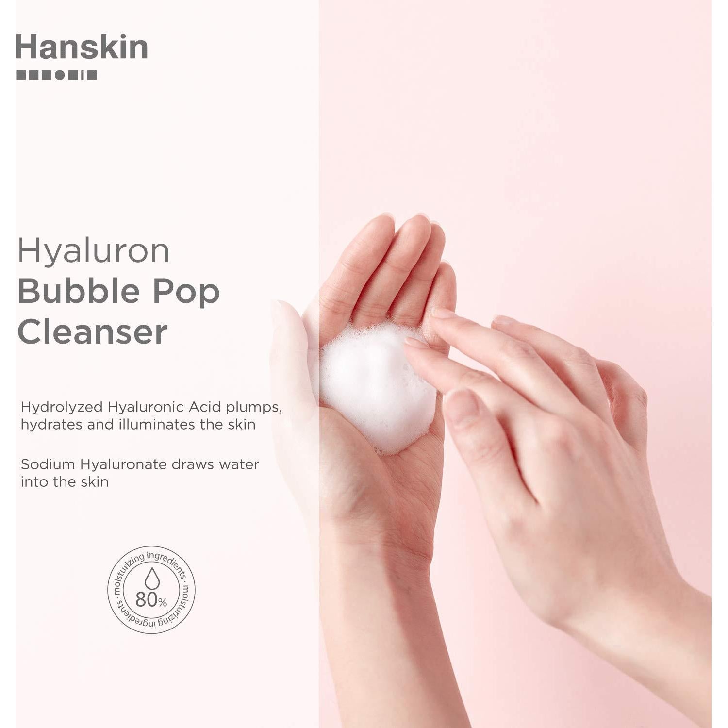 Limpiador Espumoso Hanskin Bubble Pop 150ml - Hidratante Diario