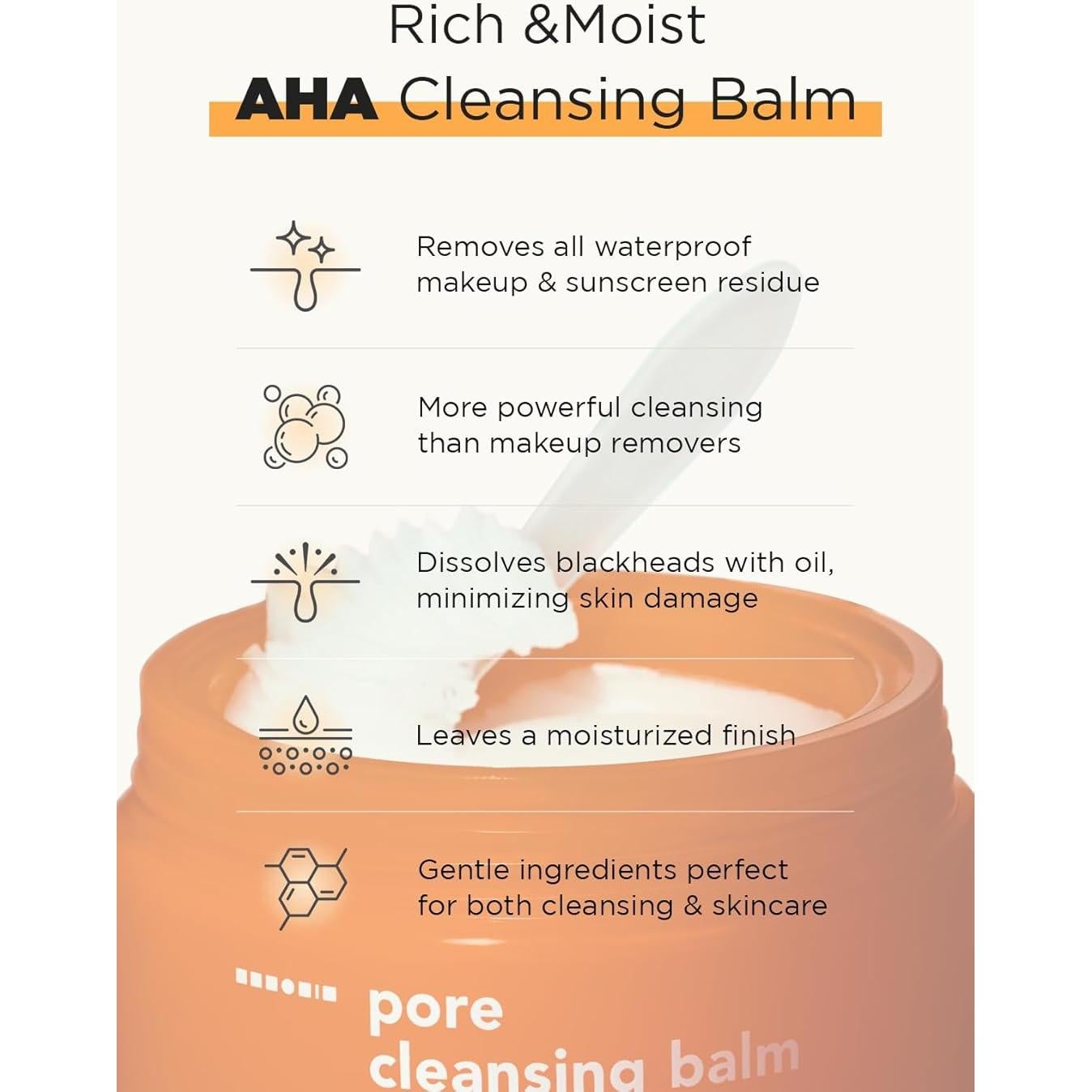 Bálsamo Limpiador de Poros Hanskin AHA 80g - Exfoliante Suave