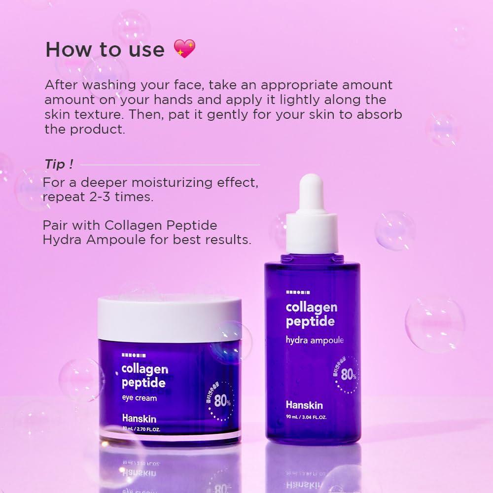 Crema para los Ojos Hanskin 80ml - Péptidos y Colágeno