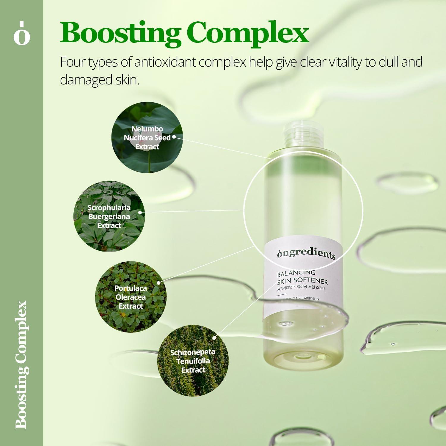 Suavizante Facial ONGREDIENTS 250ml | Tónico Hidratante Vegano