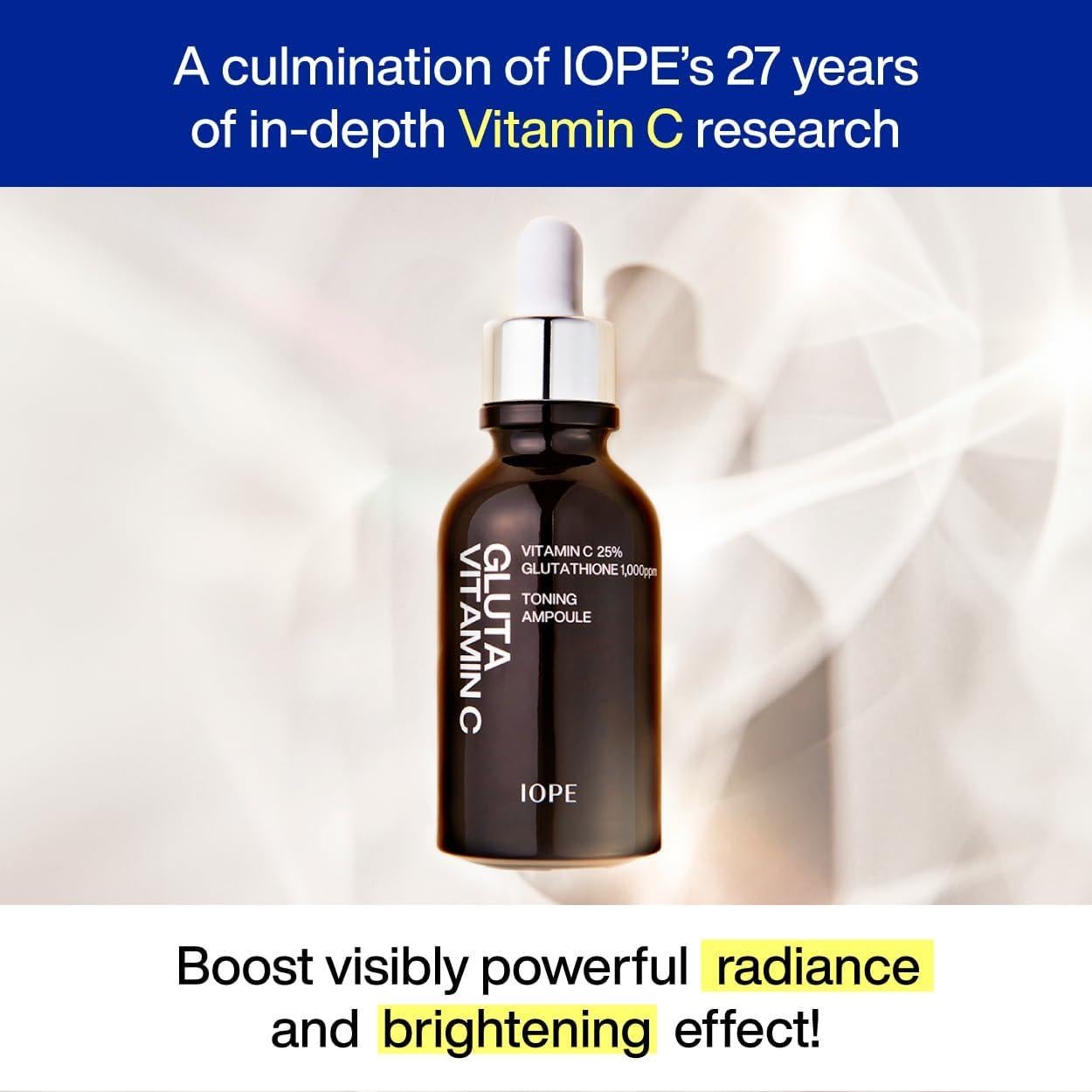 Suero Iluminador IOPE Vitamina C 25% y Glutatión 22.1g