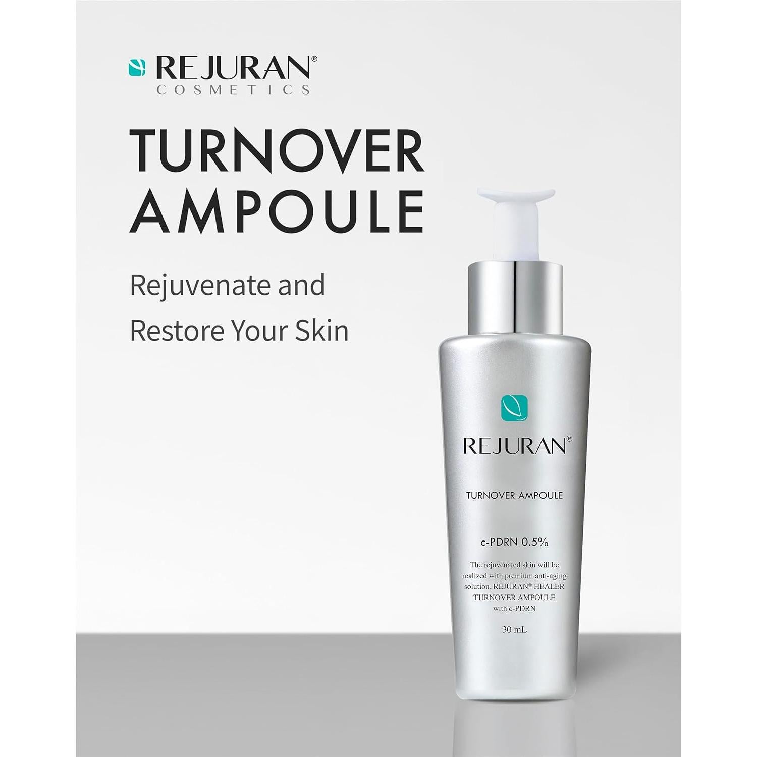 Suero Facial REJURAN Turnover Ampoule c-PDRN 30 ml Antienvejecimiento