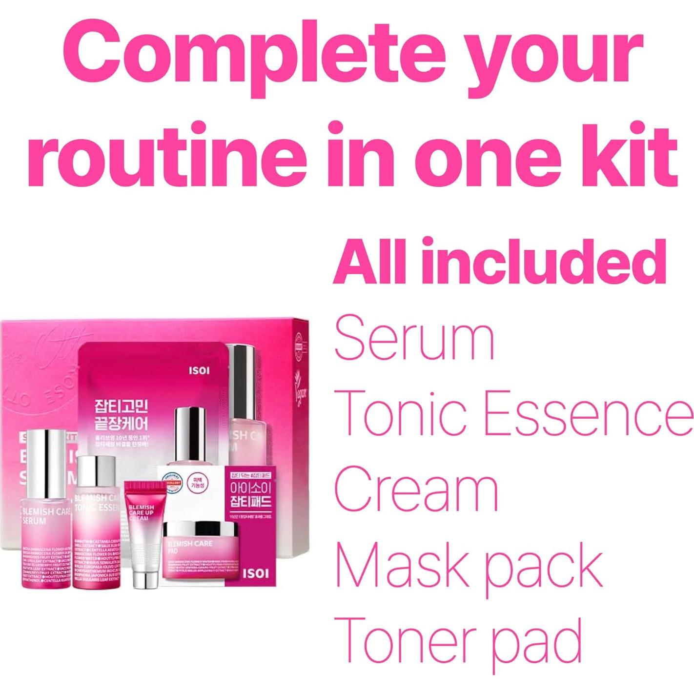 Kit de Cuidado de Piel ISOI 5 Pasos - Hidratación y Radiancia