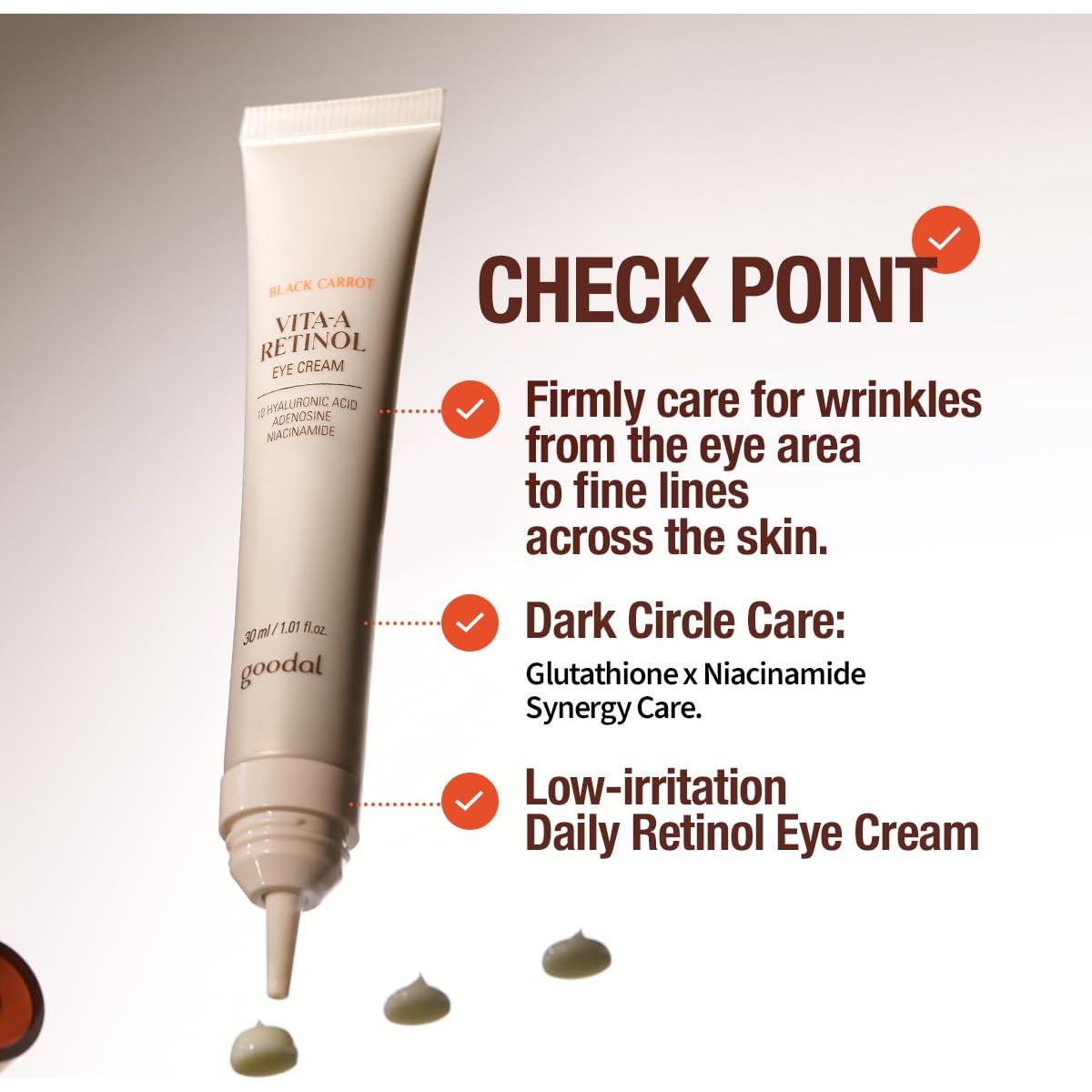 Crema para Ojos Goodal Retinol Zanahoria Negra 50g