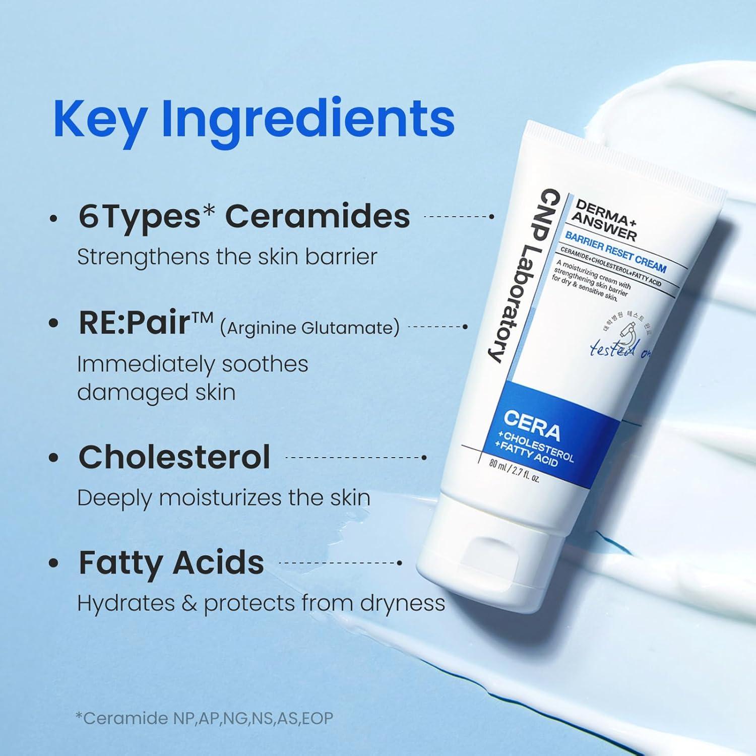 Crema Hidratante CNP Barrier Reset 80 ml - Piel Seca y Sensible