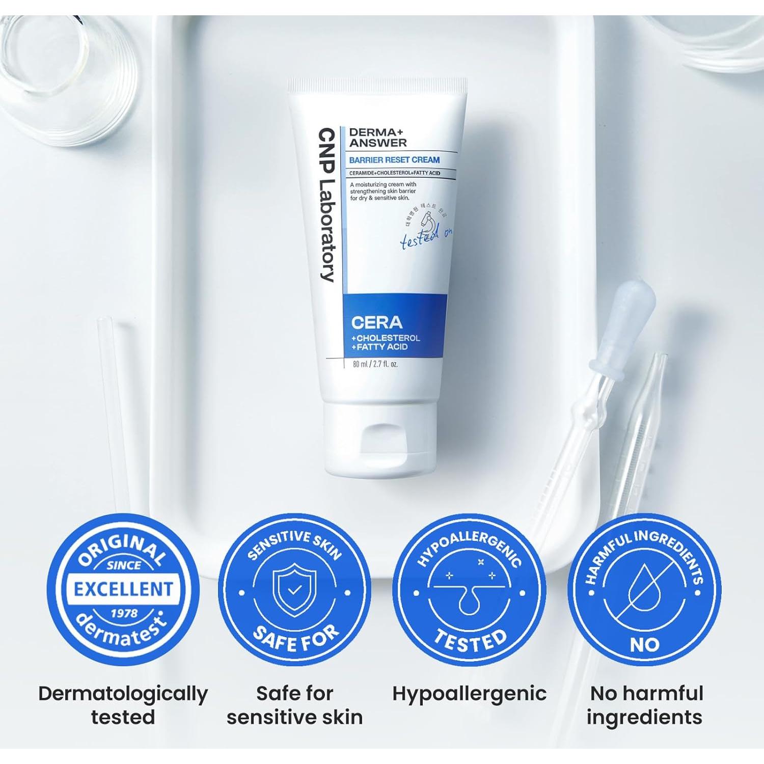 Crema Hidratante CNP Barrier Reset 80 ml - Piel Seca y Sensible