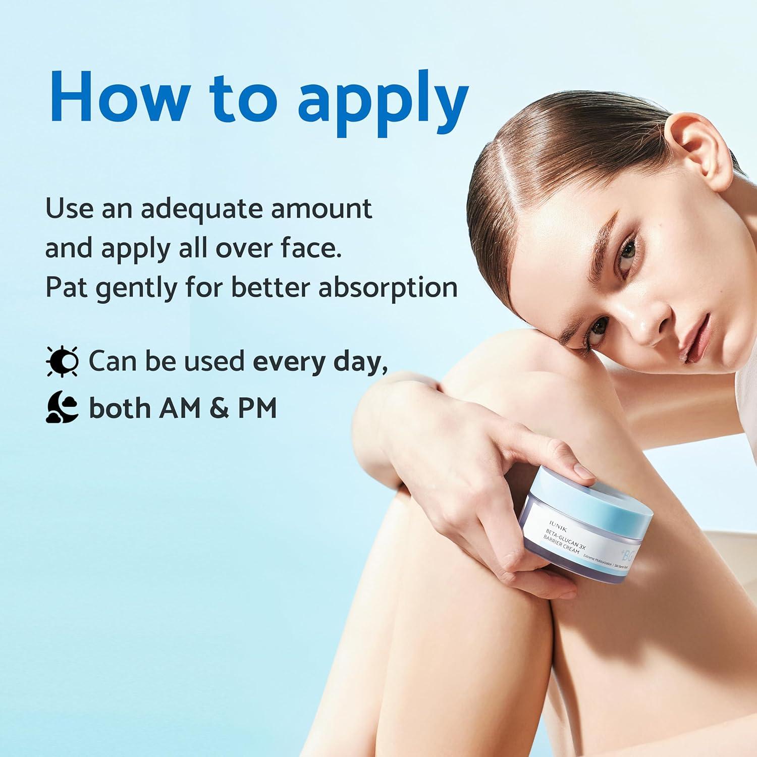 Crema Hidratante Profunda iUNIK Beta-Glucano 100ml Piel Sensible