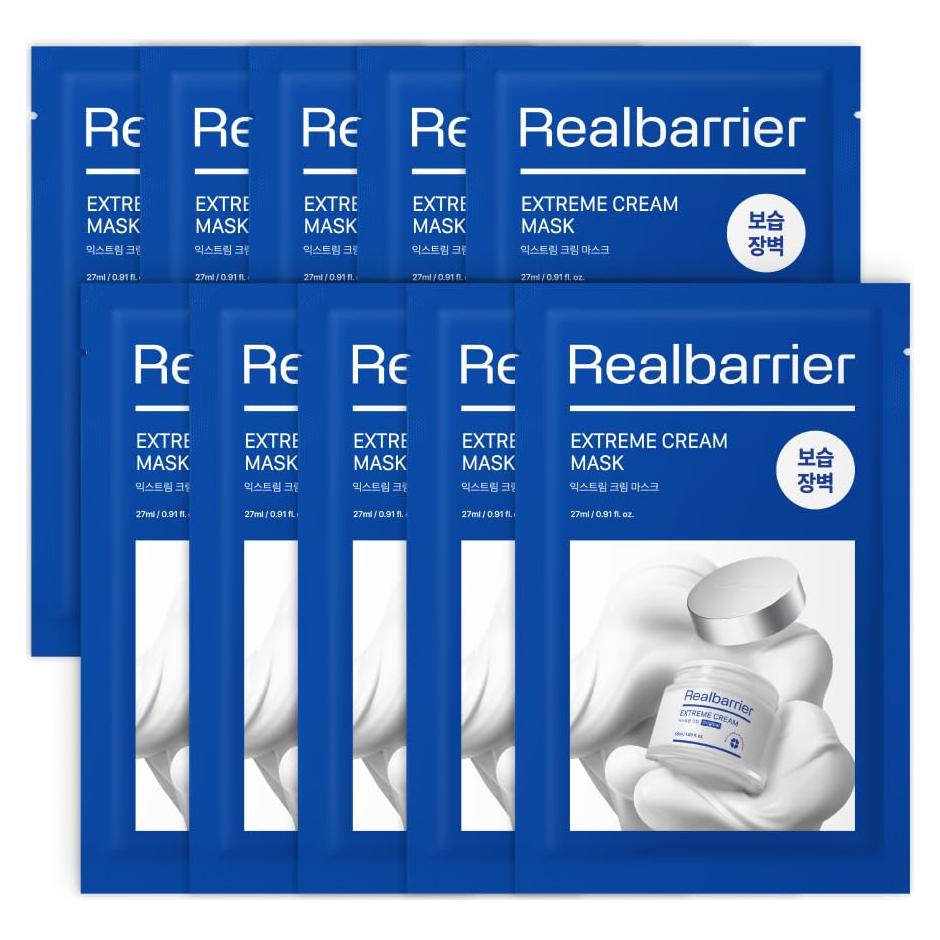 Mascarilla Facial Real Barrier Extreme Cream 10 Hojas Hidratante