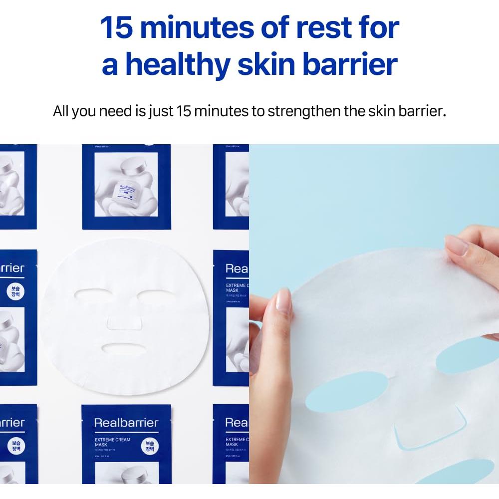 Mascarilla Facial Real Barrier Extreme Cream 10 Hojas Hidratante