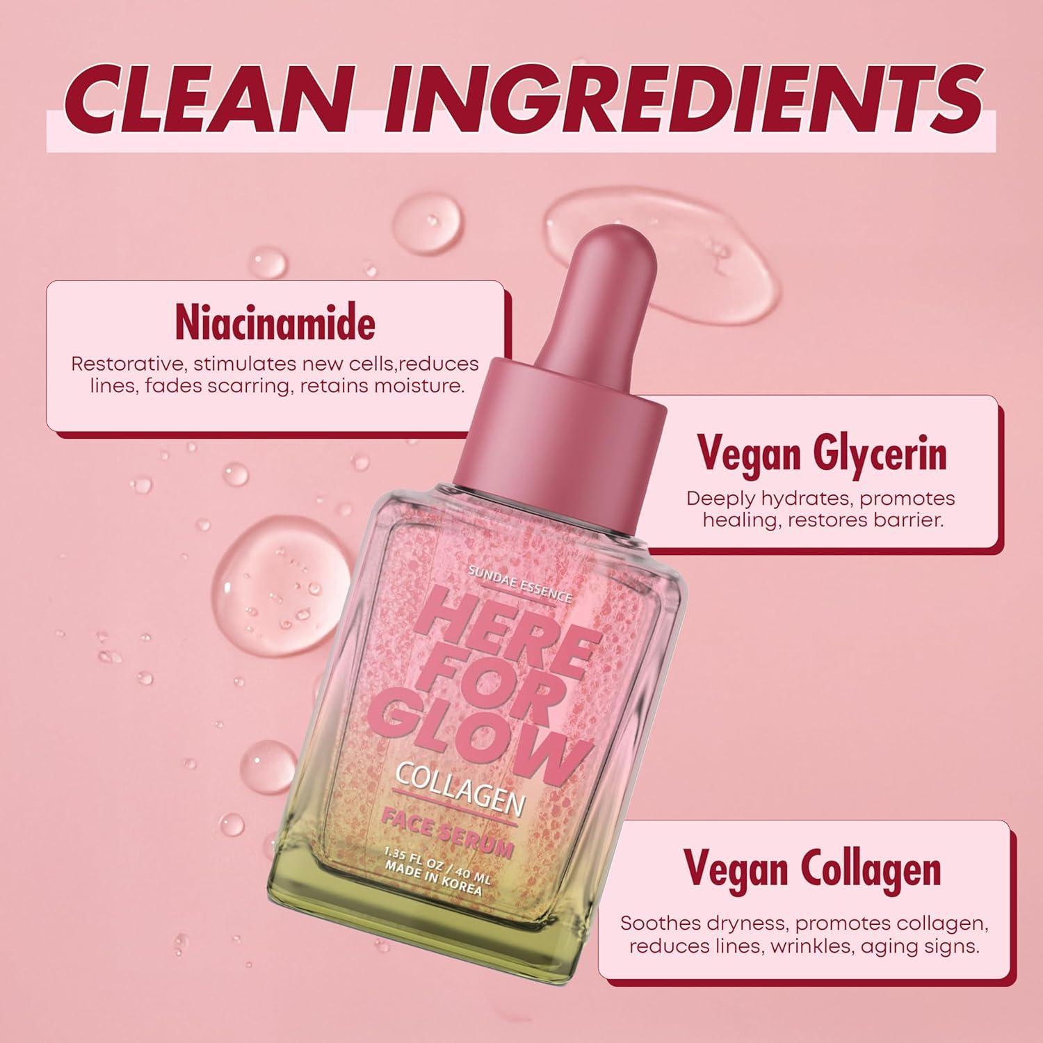 Suero Facial de Colágeno Klar & Co - Hidratante Antienvejecimiento 39.7 ml