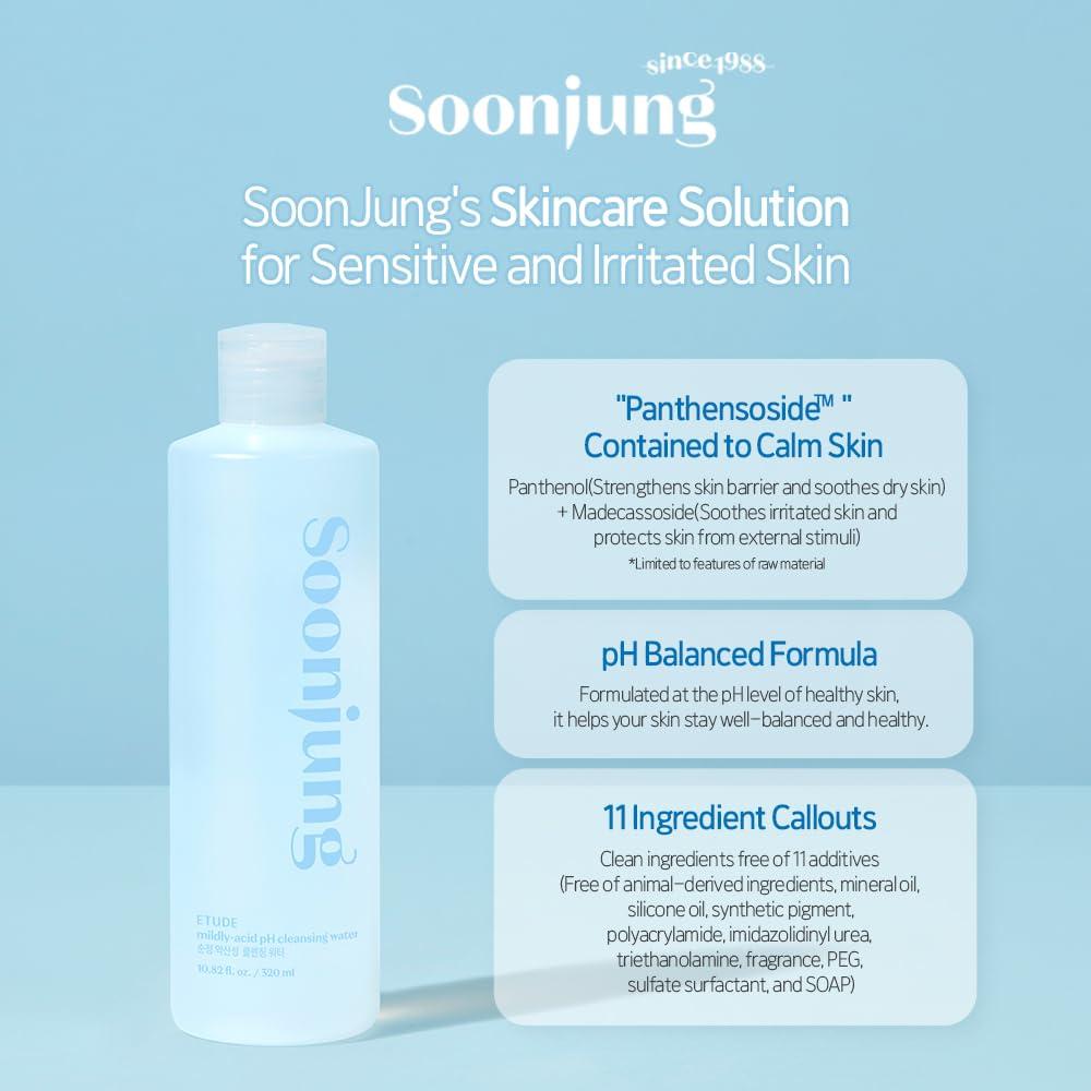 Limpiador Facial ETUDE SoonJung 5.5 320ml Hipoalergénico