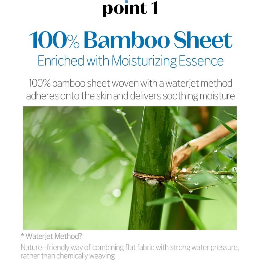 Máscara Facial Hidratante ETUDE SoonJung 10 Piezas Hoja Bambú