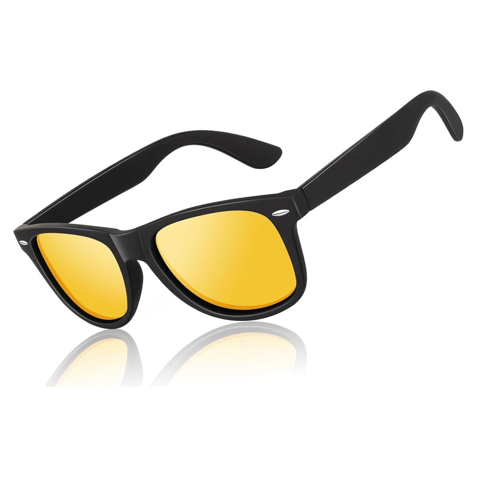 Gafas de sol polarizadas LINVO para hombres diseño retro