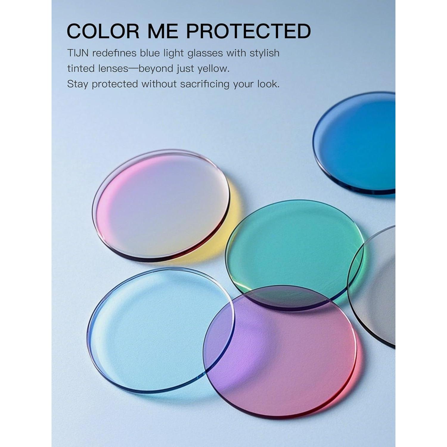 Gafas de bloqueo de luz azul TIJN Olisa unisex ovaladas