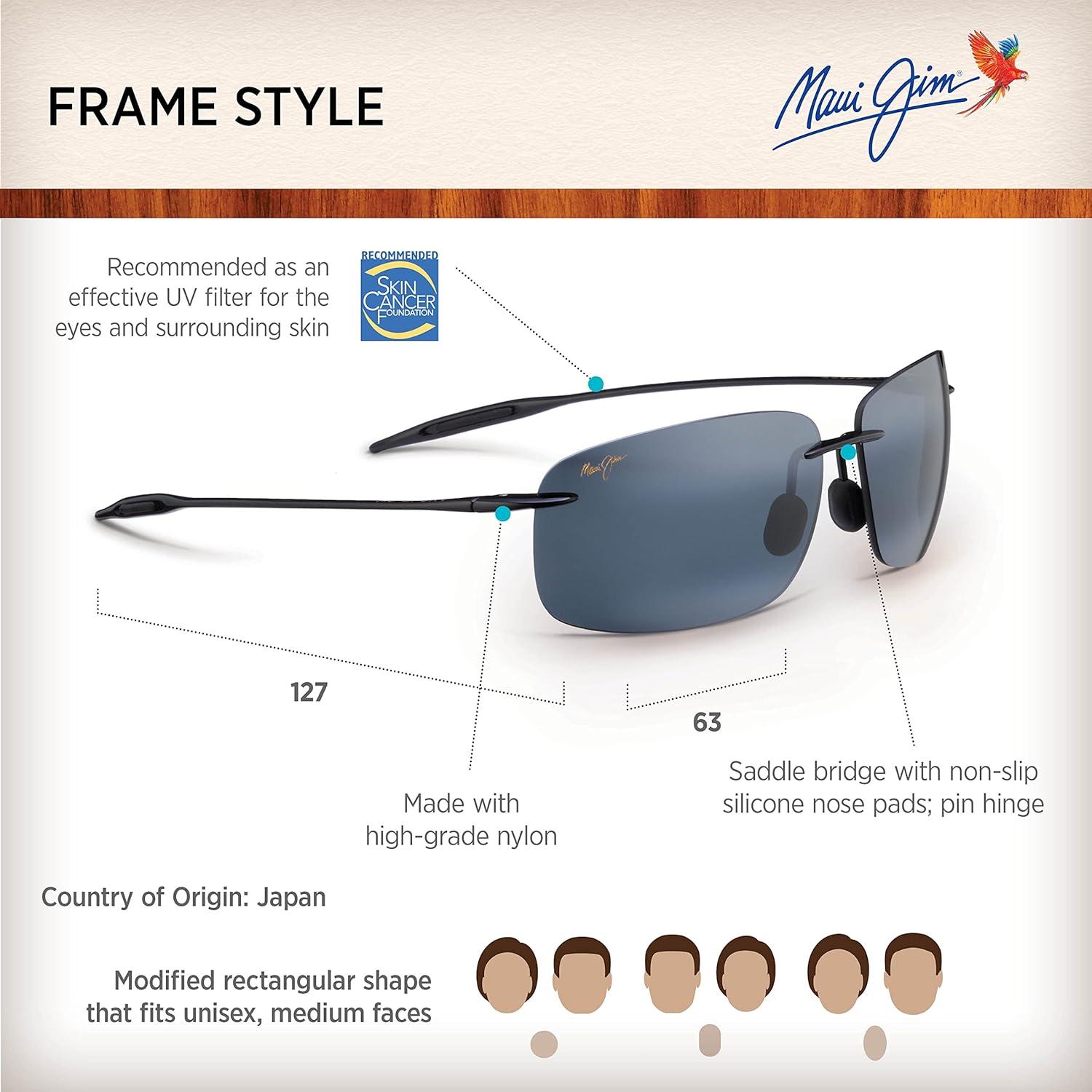 Gafas de sol polarizadas Maui Jim Breakwall unisex gris neutro