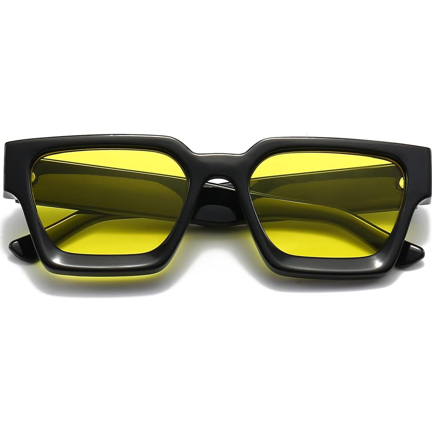 Gafas de sol gruesas cuadradas EYLRIM UV400 unisex