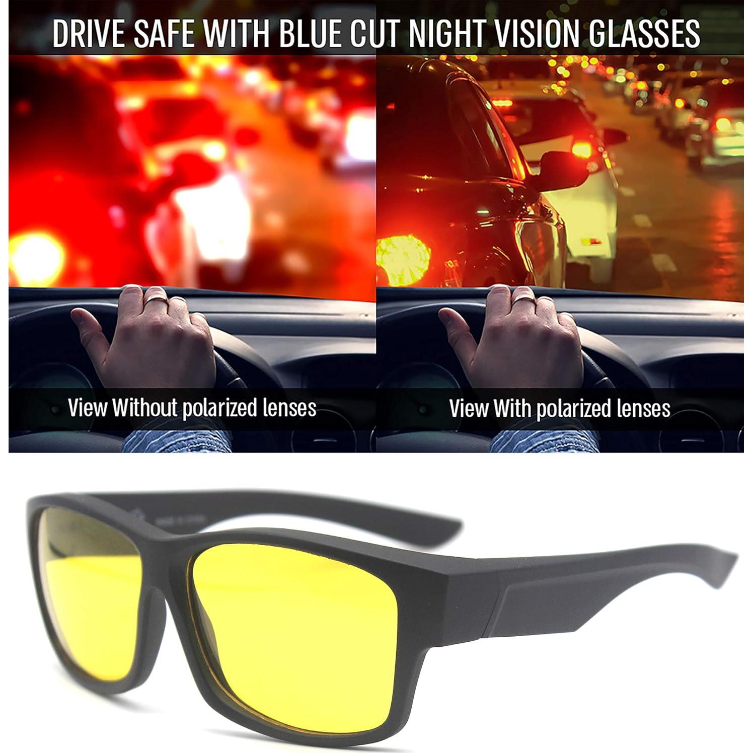 Gafas de Sol Polarizadas Blue Cut Fit Over para Gafas Recetadas