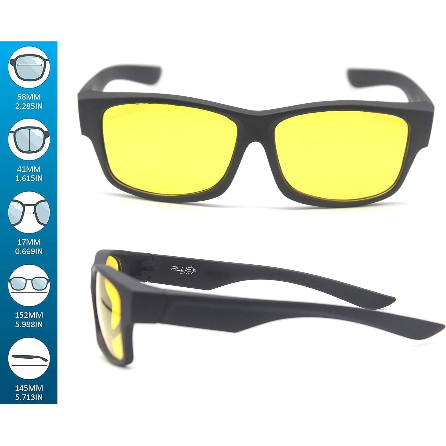 Gafas de Sol Polarizadas Blue Cut Fit Over para Gafas Recetadas