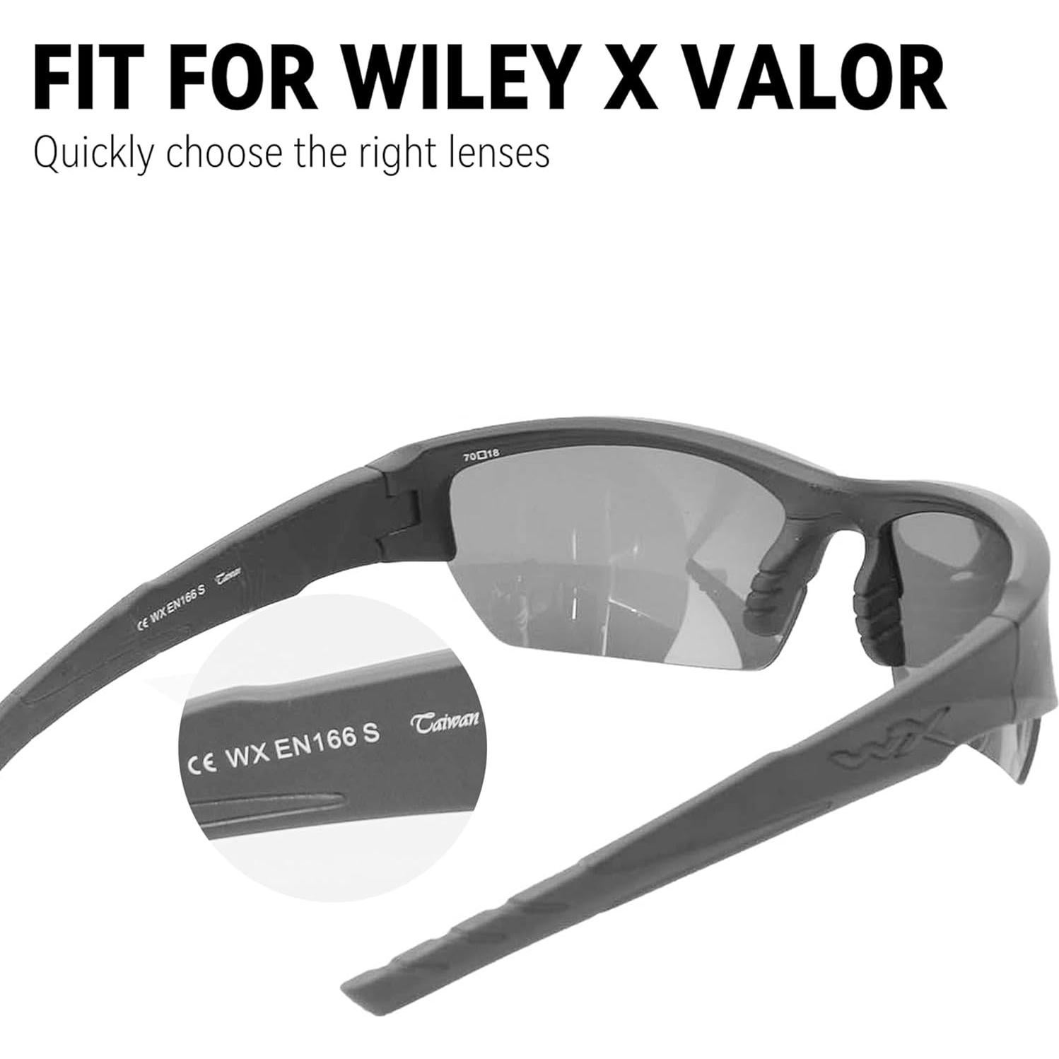 Lentes de Reemplazo Wiley X Valor Amarillo No Polarizado