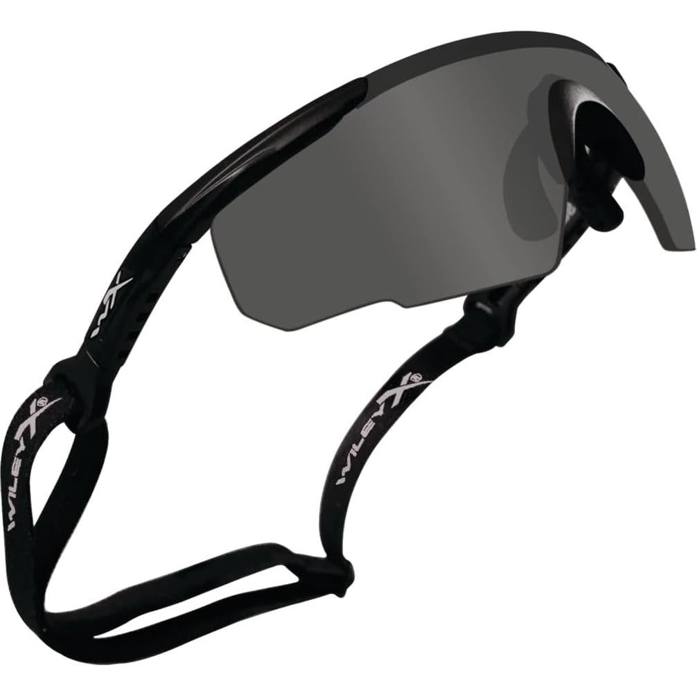 Gafas de Tiro Wiley X Saber Avanzadas, Protección UV, Montura Negra