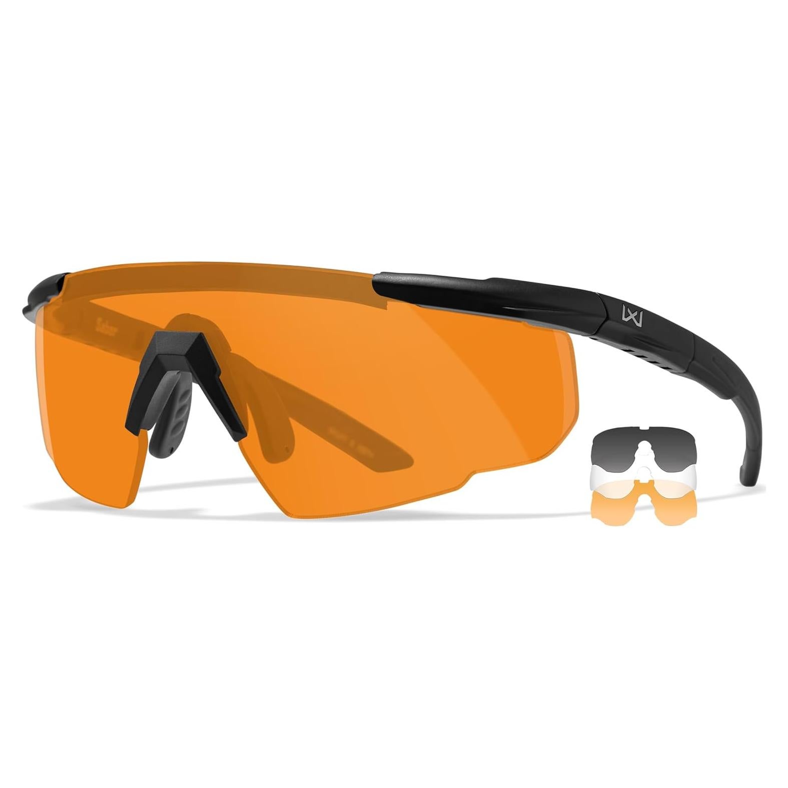 Gafas de Tiro Wiley X Saber ANSI Z87.1 - Protección UV, Lentes Intercambiables