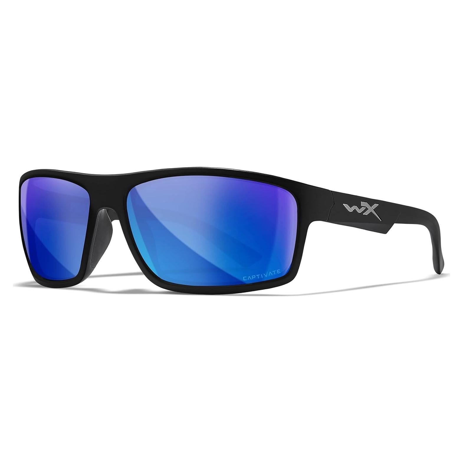 Gafas de Sol Polarizadas Wiley X Peak - Protección UV, Montura Negra