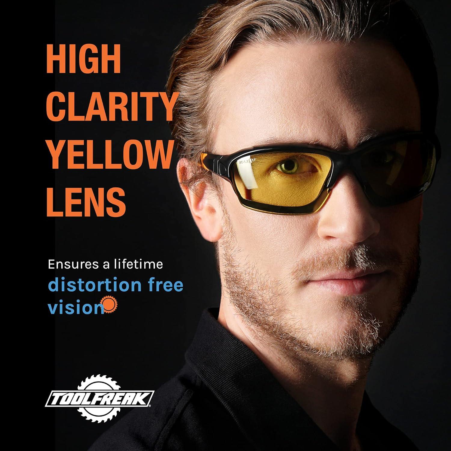 Gafas de Seguridad ToolFreak Spoggles HD Lente Amarillo Policarbonato