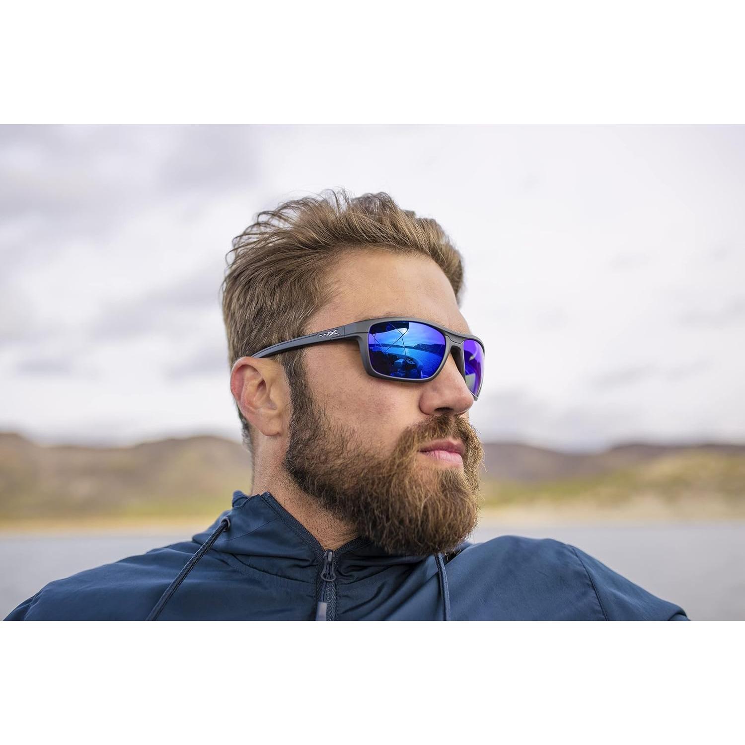 Gafas de sol polarizadas Wiley X Kingpin, protección UV unisex