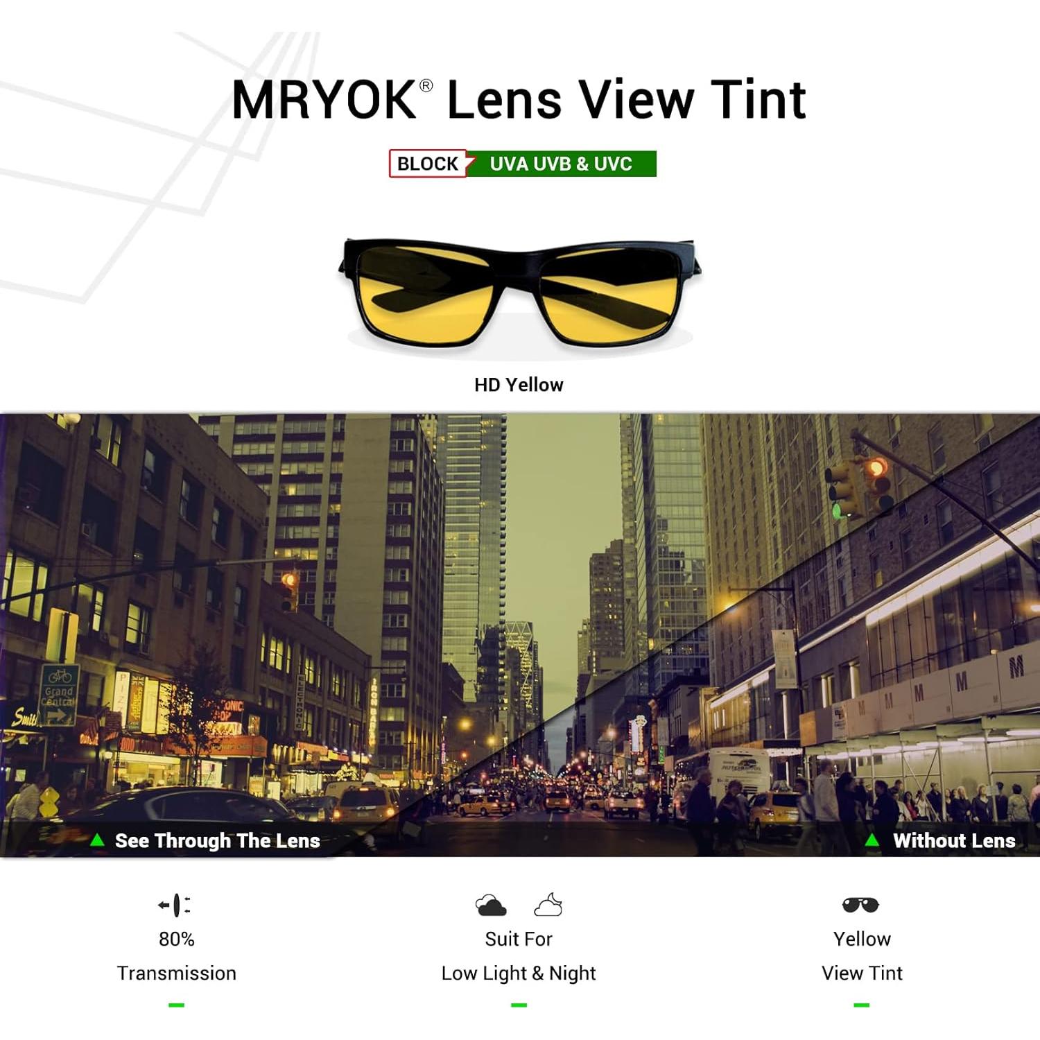 Lentes de Reemplazo Mryok para Wiley X SG-1 - Amarillo HD