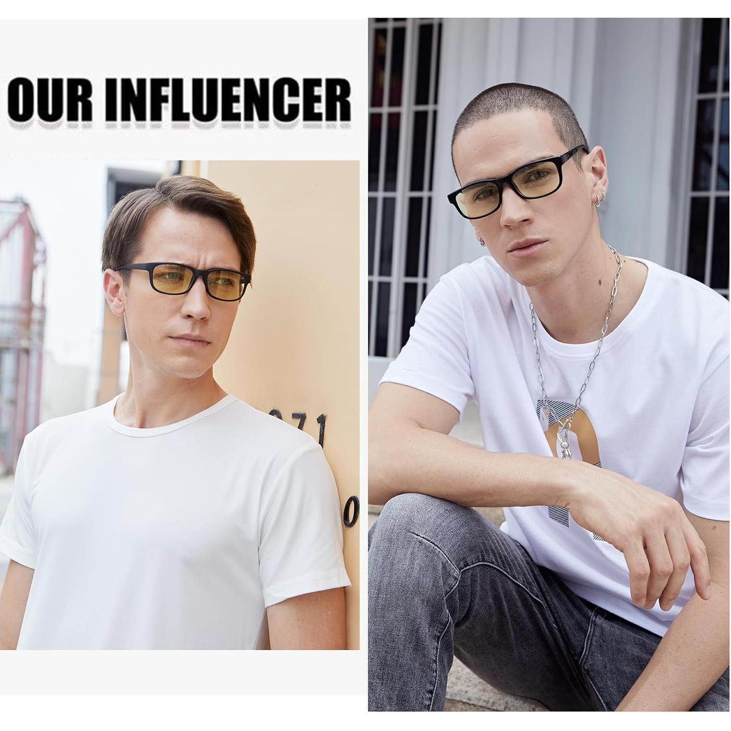 Gafas DUCO Anti Luz Azul para Computadora y Juegos - Montura Negra