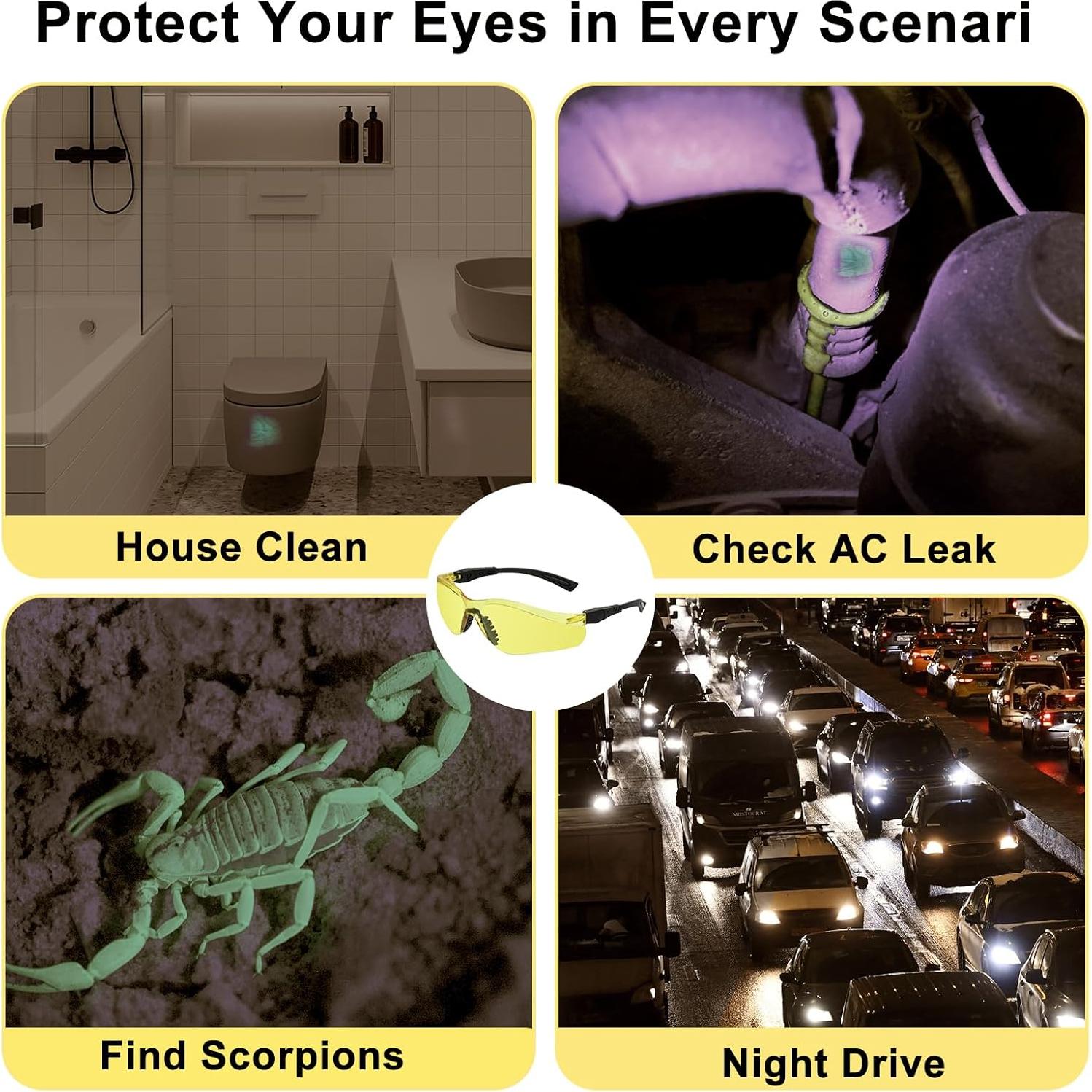 Gafas de Seguridad UV ESCO LITE Ajustables Tinte Amarillo