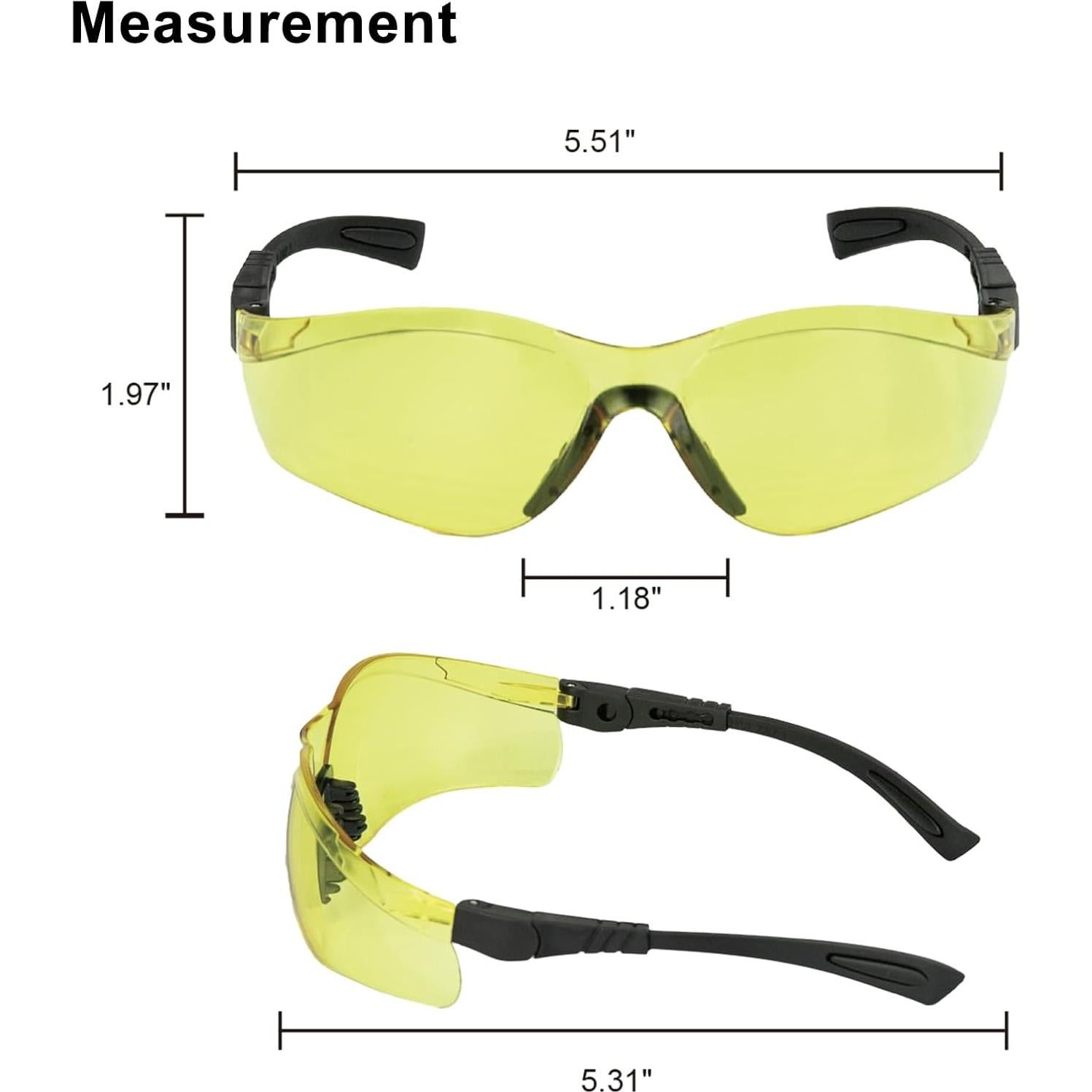 Gafas de Seguridad UV ESCO LITE Ajustables Tinte Amarillo