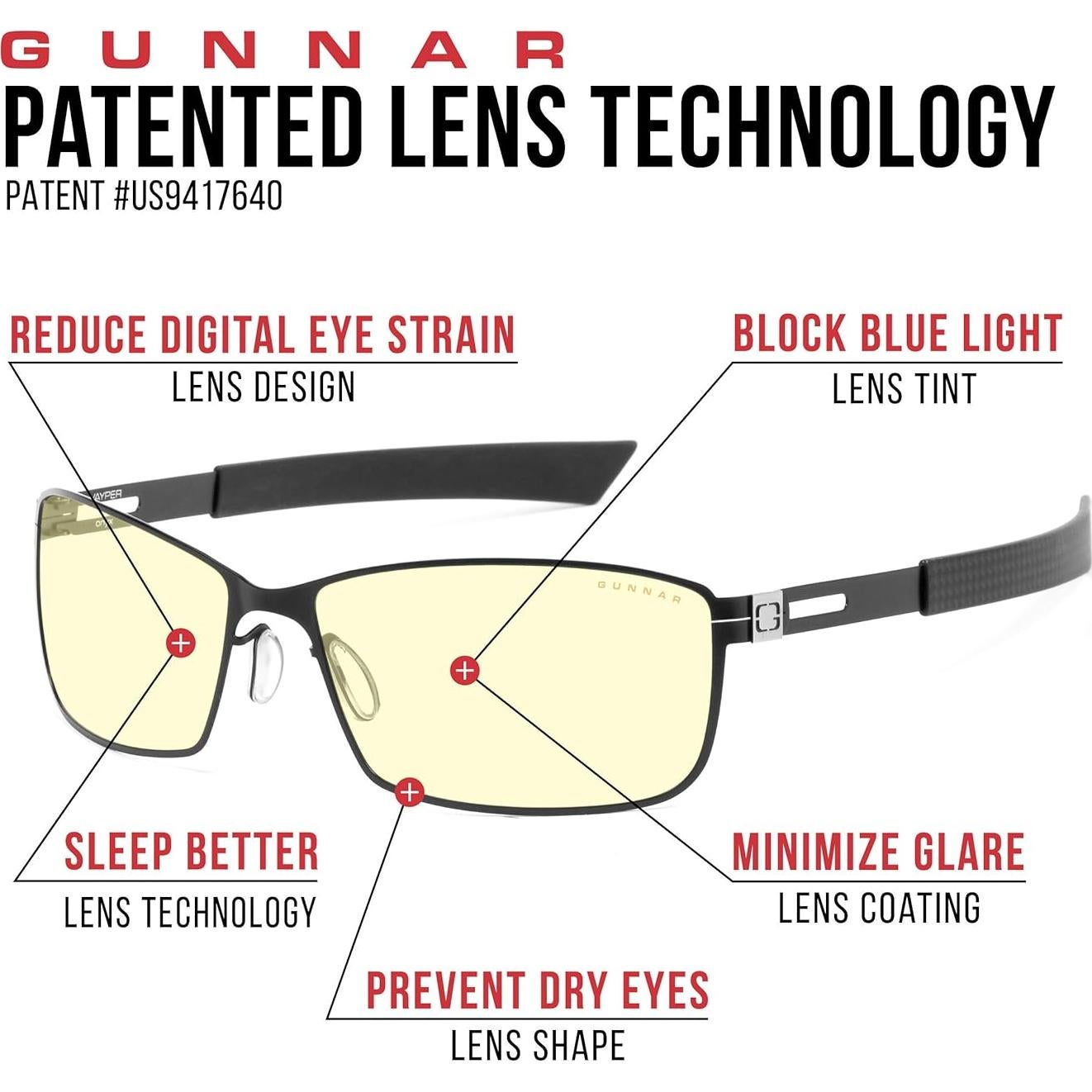Gafas de Juego Gunnar Optiks Vayper Onyx - Bloqueo 65% Luz Azul