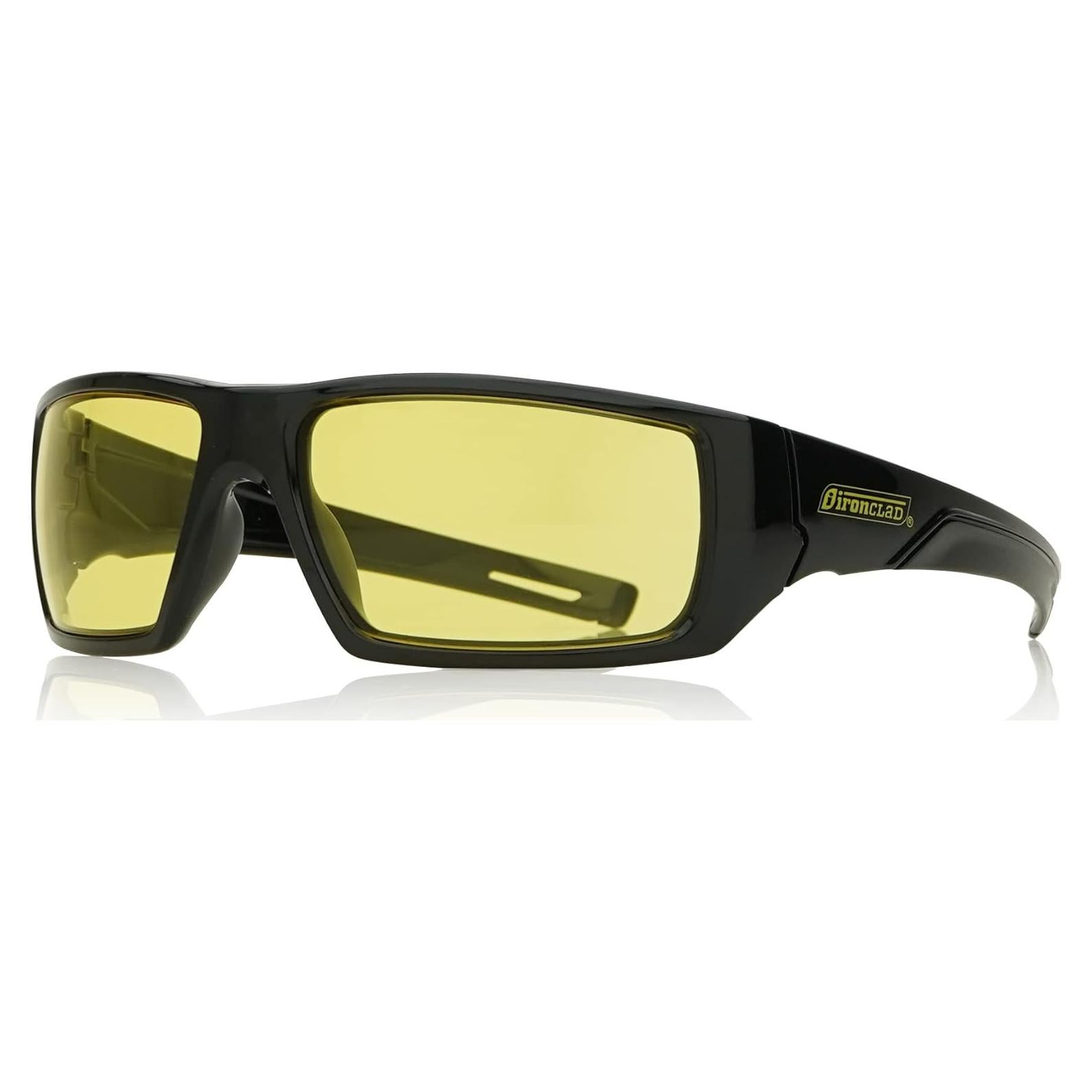 Gafas de Seguridad Ironclad Bronx Amarillo, Anti-rayones y Anti-vaho