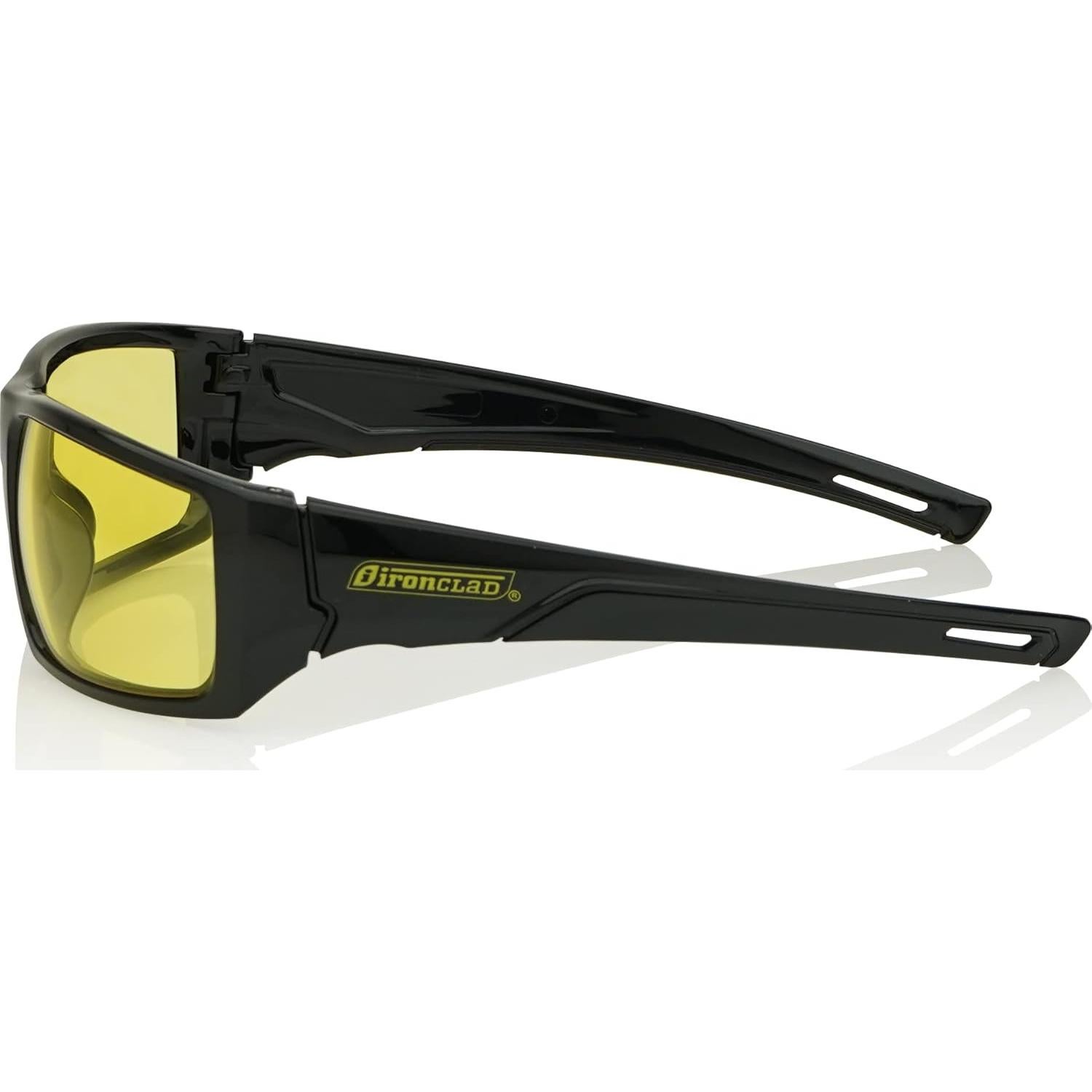 Gafas de Seguridad Ironclad Bronx Amarillo, Anti-rayones y Anti-vaho