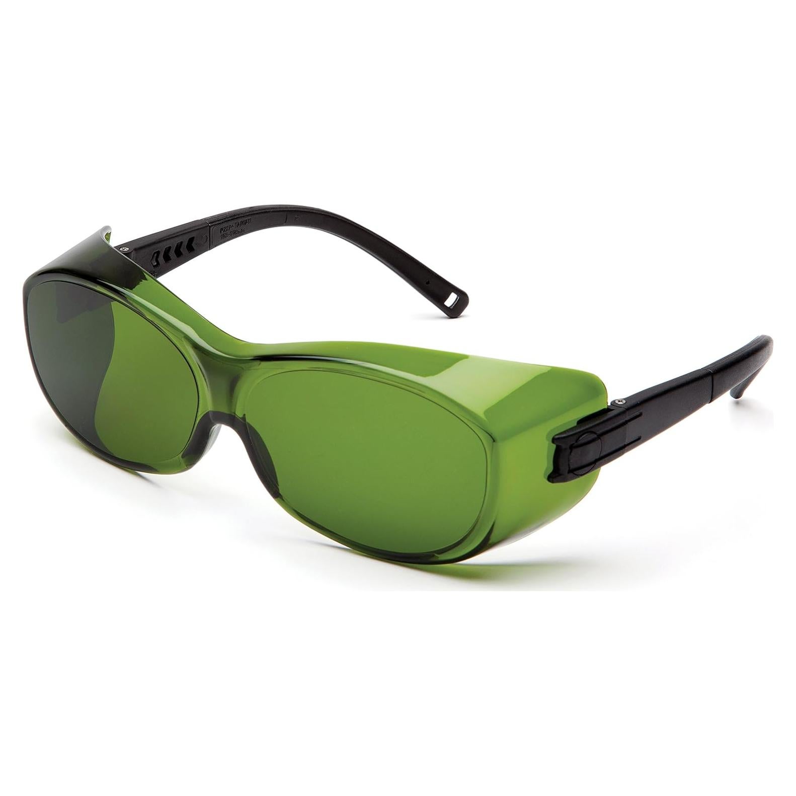 Gafas de seguridad Pyramex OTS con lente IR 3.0 y patillas negras