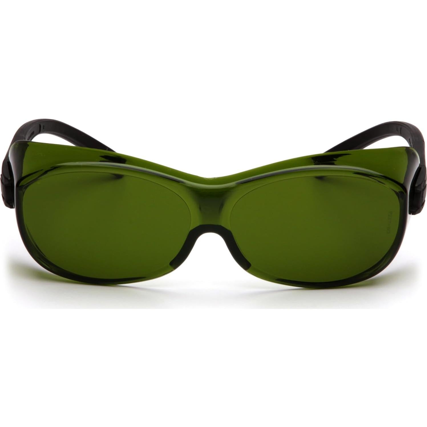 Gafas de seguridad Pyramex OTS con lente IR 3.0 y patillas negras