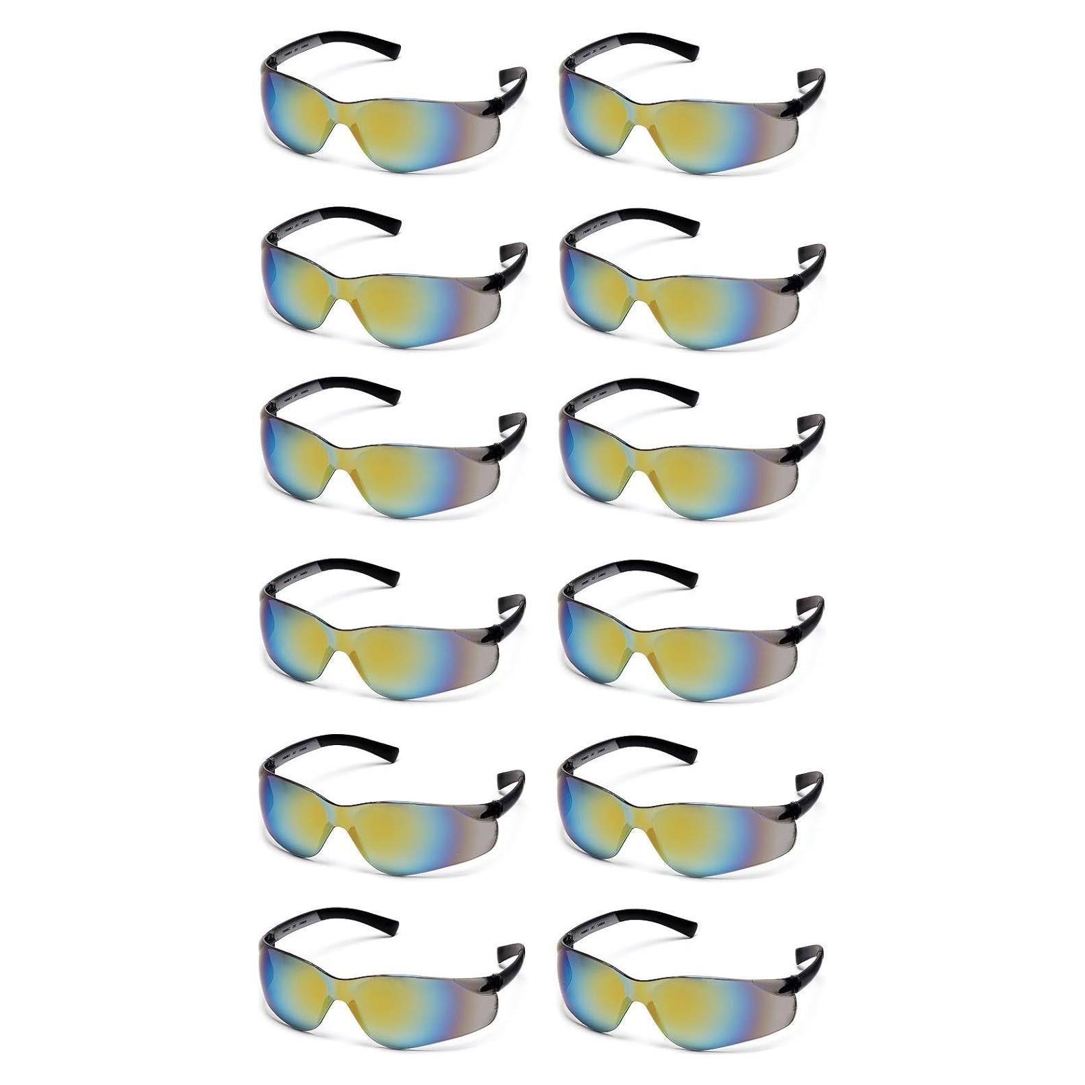Gafas de Seguridad Pyramex Ztek Espejo Dorado S2590S - 12 Pares