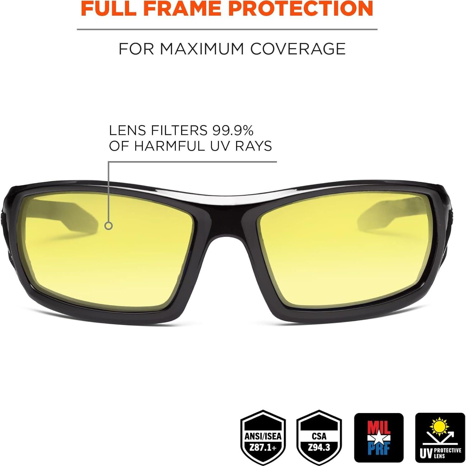 Gafas de Seguridad Ergodyne Skullerz ODIN, Impacto Z87.1+