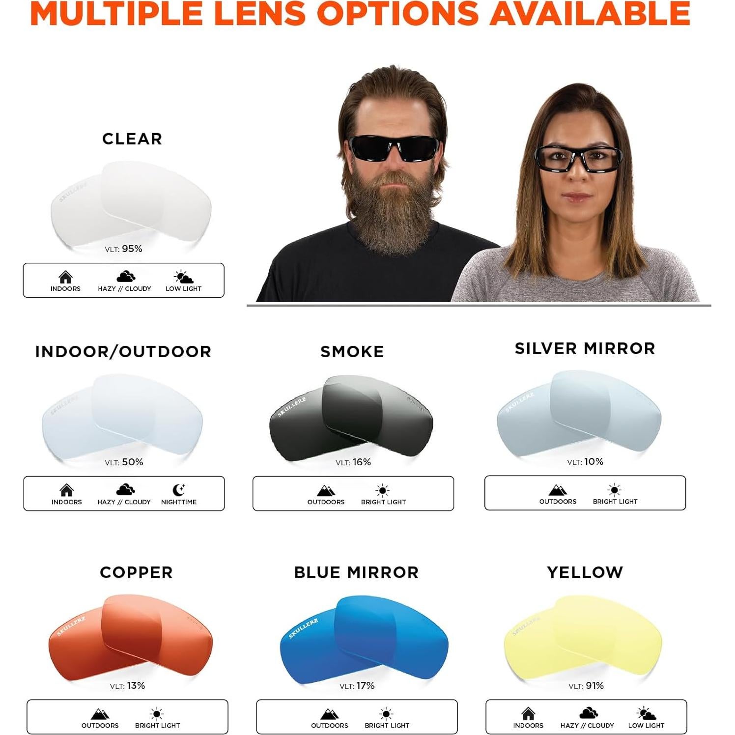 Gafas de Seguridad Ergodyne Skullerz ODIN, Impacto Z87.1+