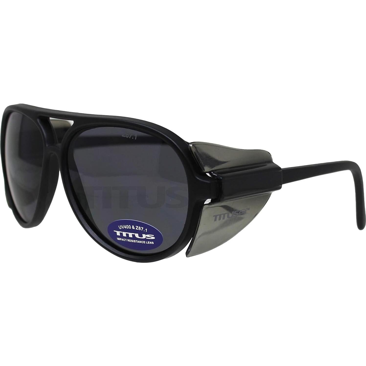 Gafas de Sol Aviador Retro Titus G35 UV400 con Escudos Laterales