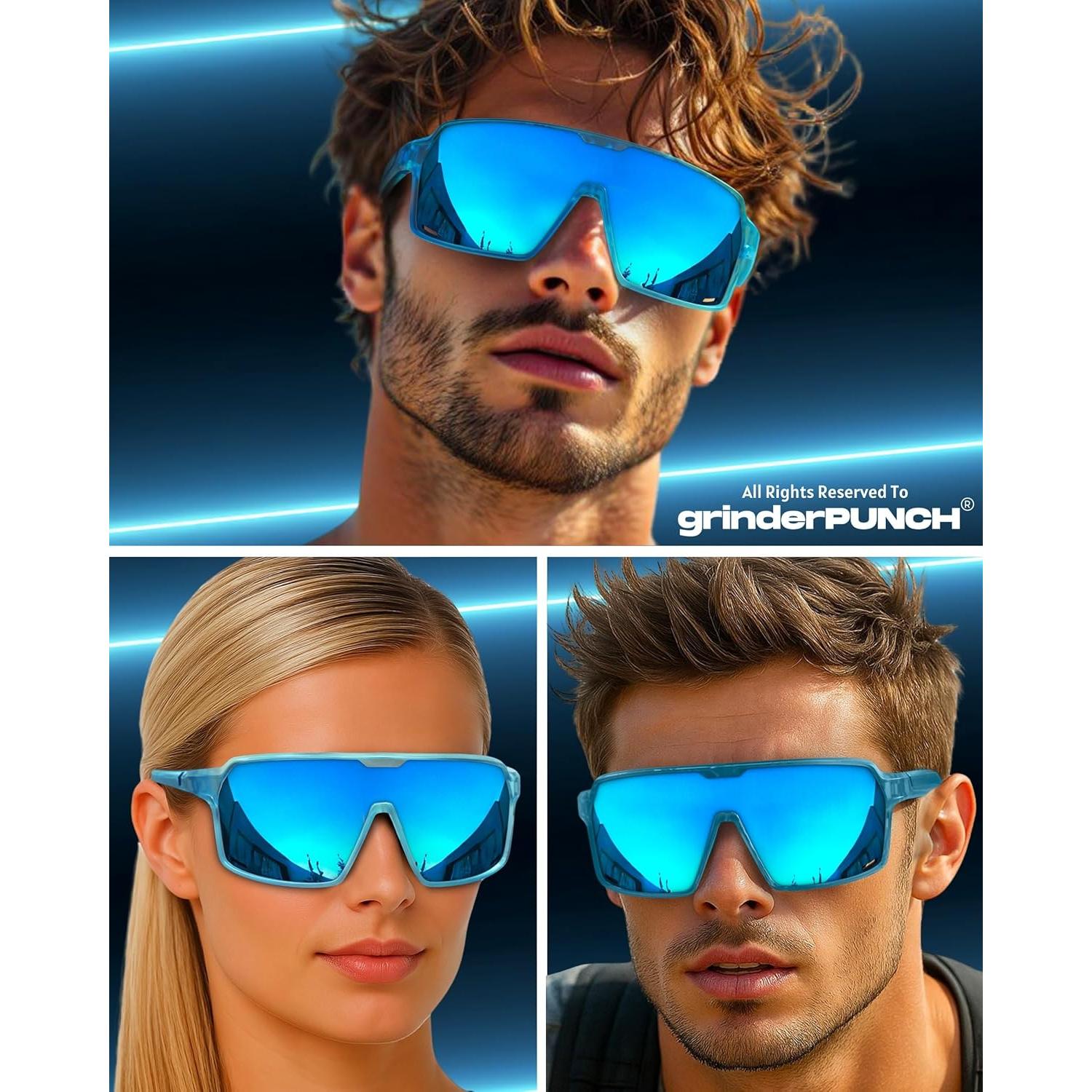 Gafas de Sol Deportivas Polarizadas grinderPUNCH UV400 Azul