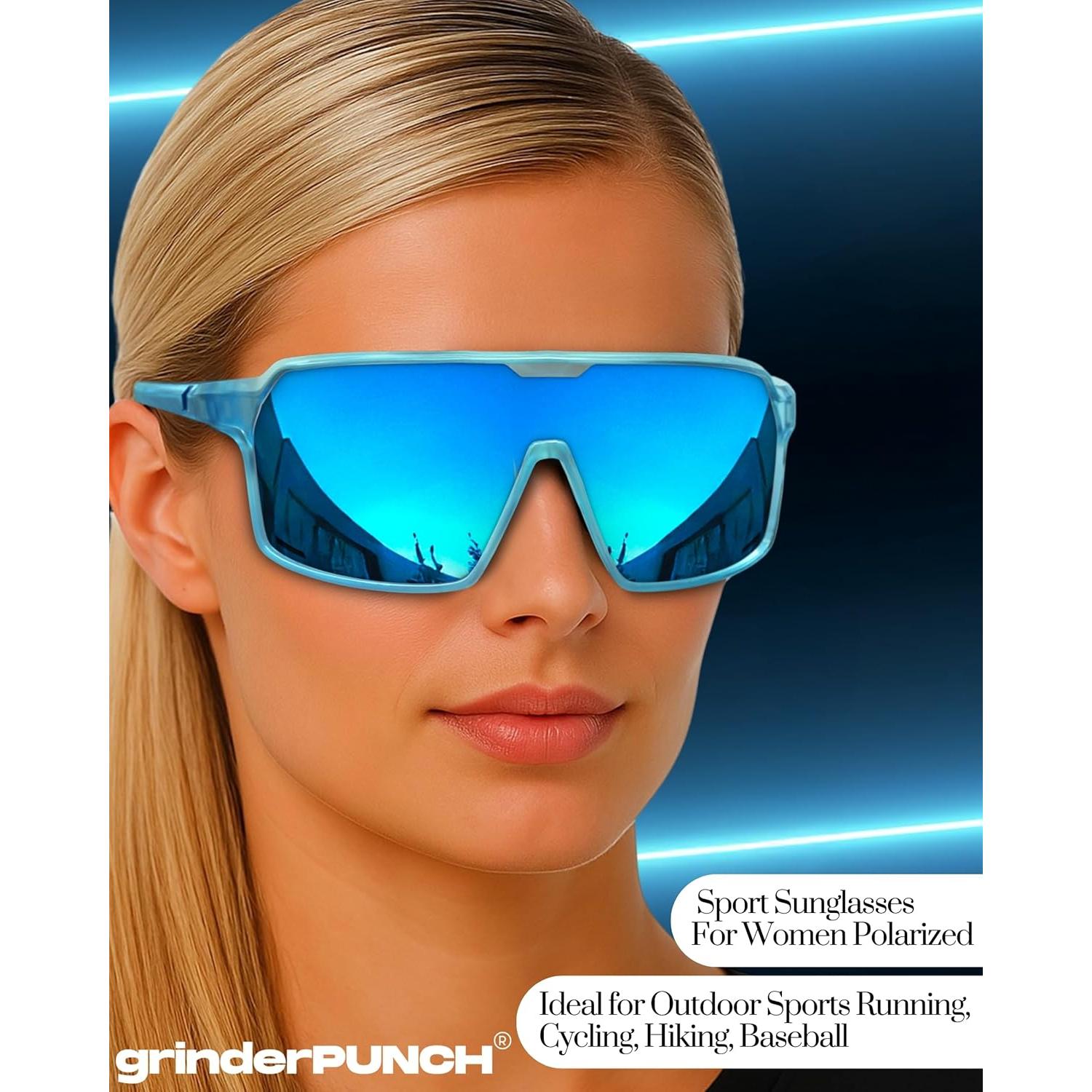 Gafas de Sol Deportivas Polarizadas grinderPUNCH UV400 Azul