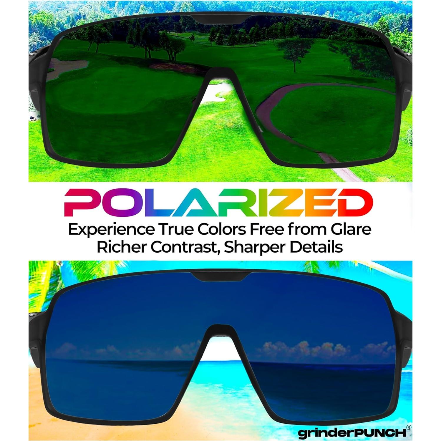 Gafas de Sol Deportivas Polarizadas grinderPUNCH UV400 Azul