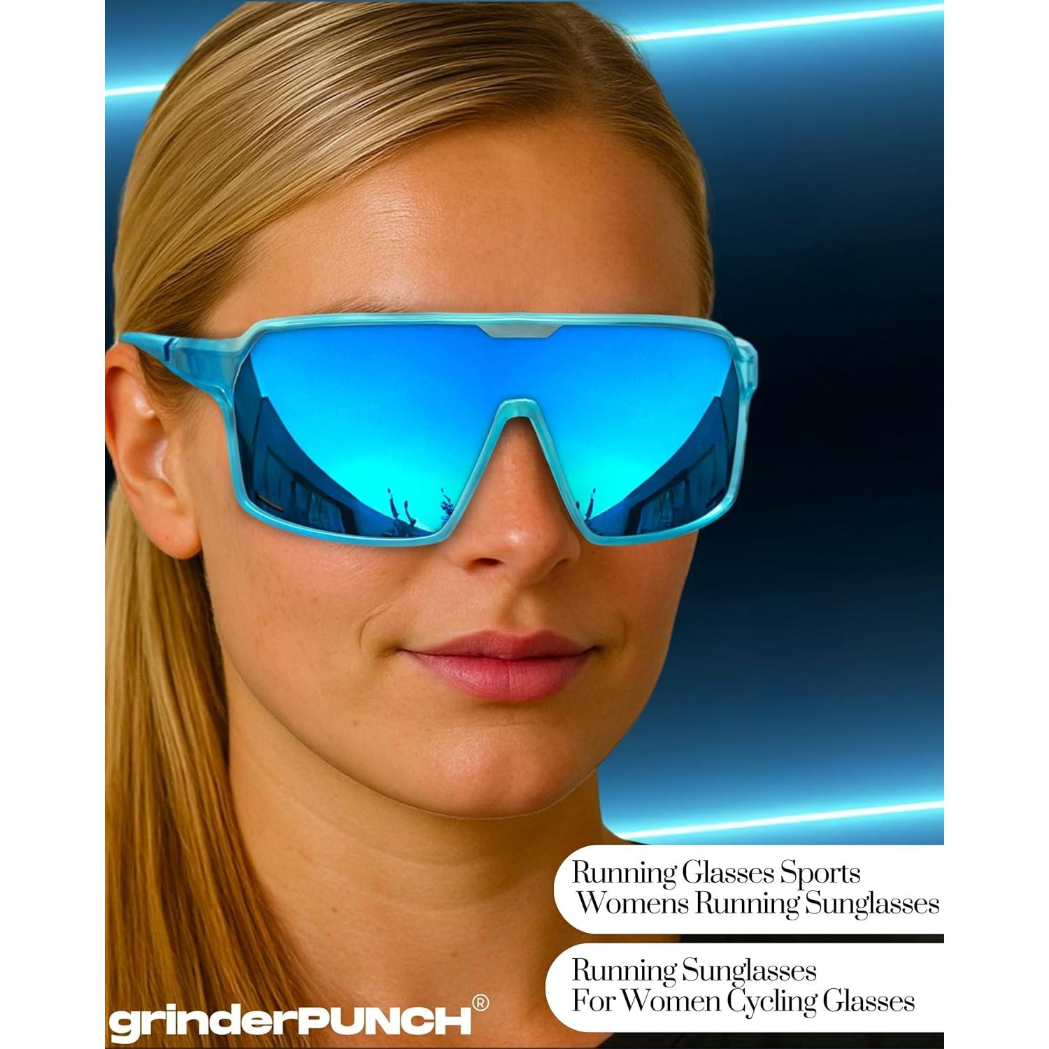 Gafas de Sol Deportivas Polarizadas grinderPUNCH UV400 Azul