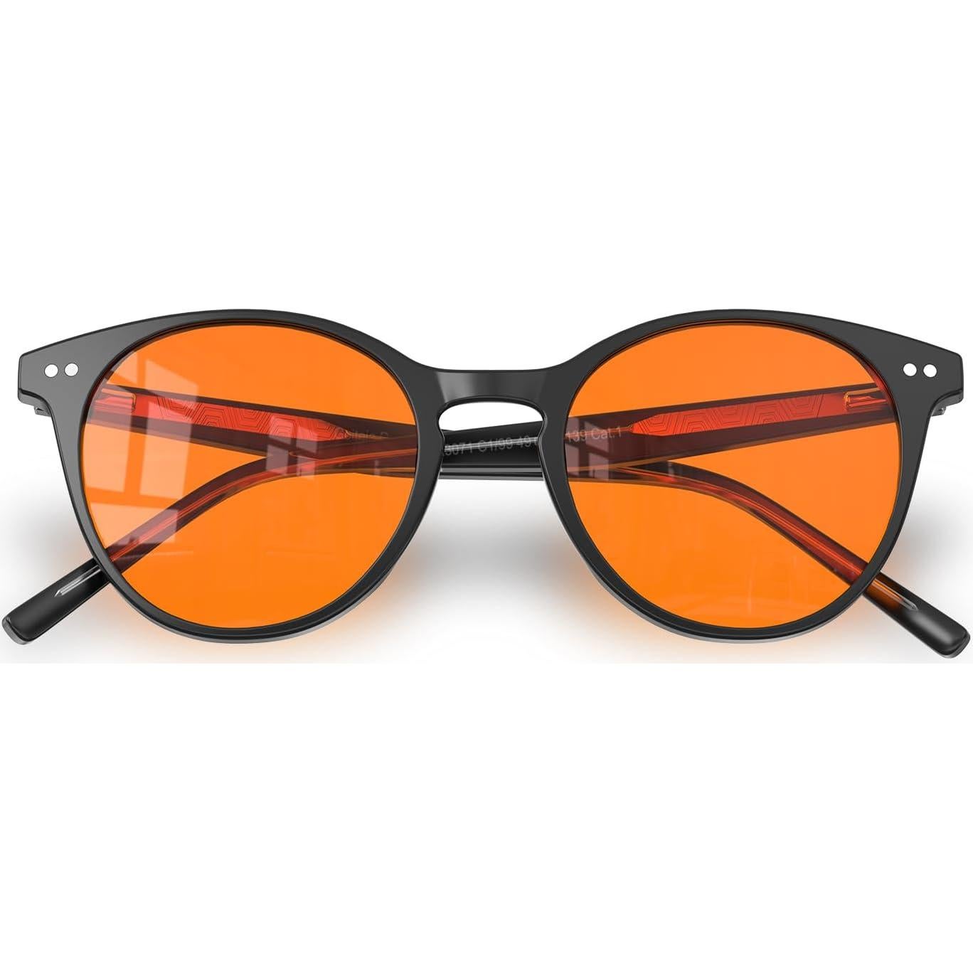 Gafas Retro Redondas Anti Luz Azul Goiteia Naranjas 2025