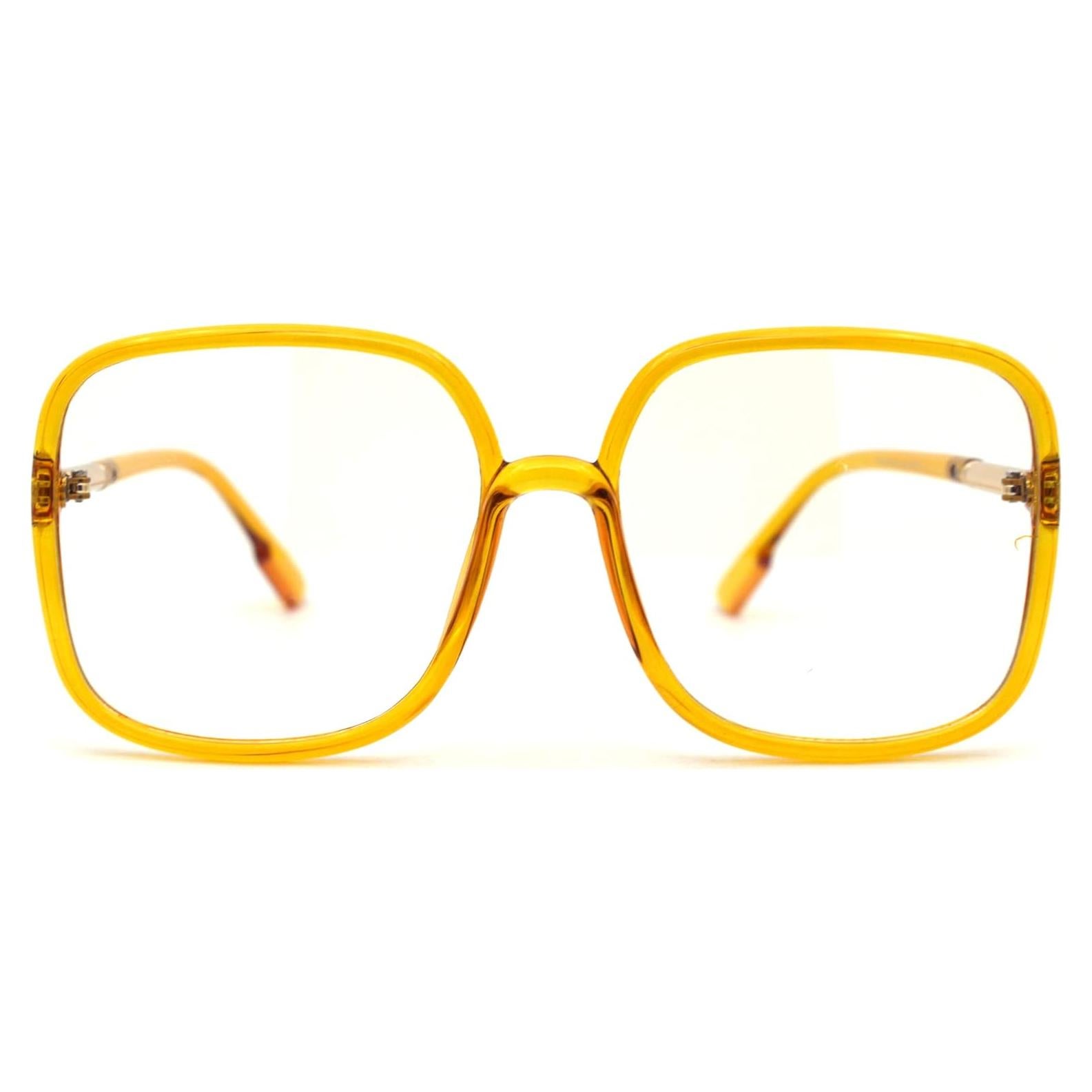 Gafas de sol rectangulares transparentes SA106 para mujer