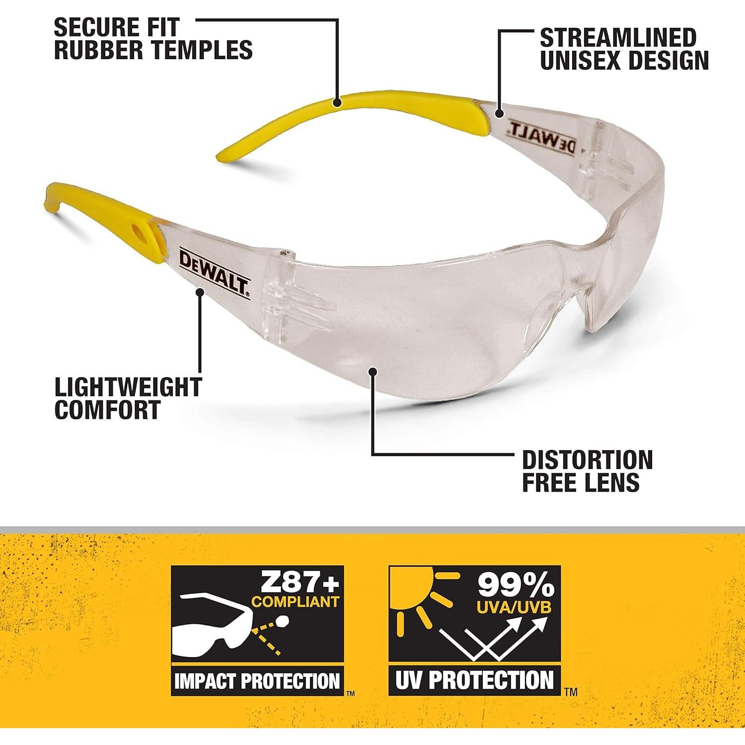 Gafas de Protección DEWALT DPG54-9C - Lente Policarbonato UV