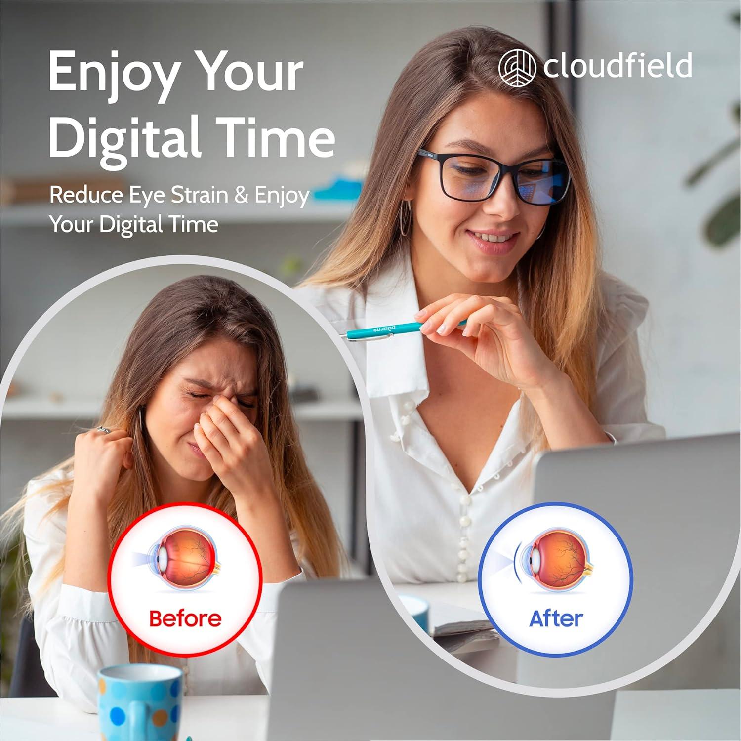 Gafas de luz azul Cloudfield ámbar para unisex - Protección ocular